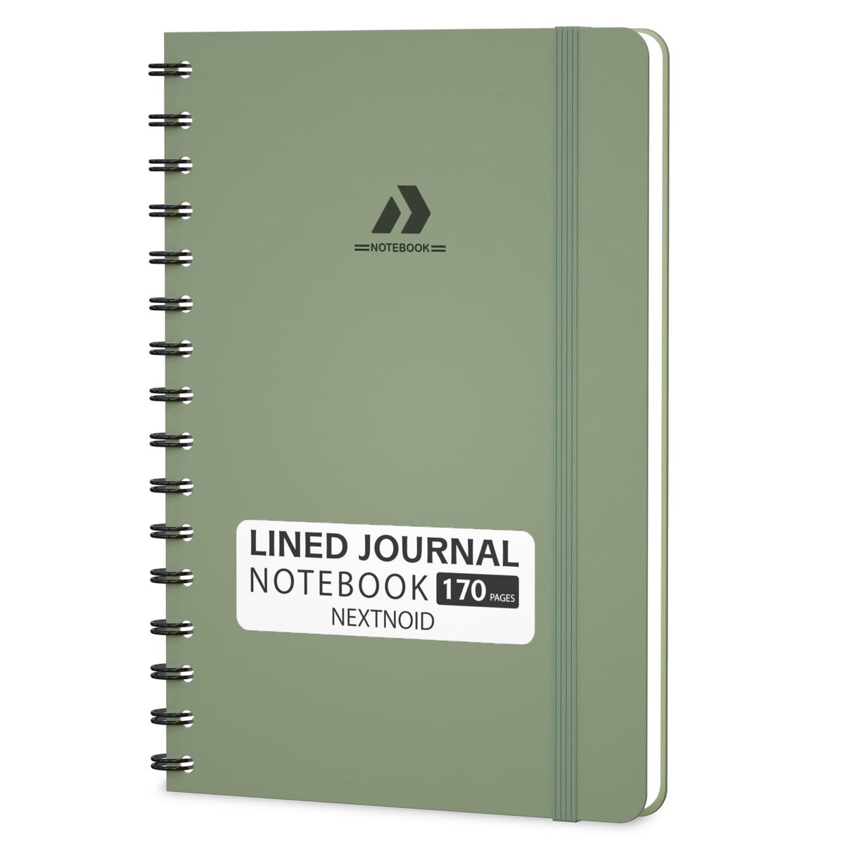 Nextnoid Lined Spiral Notebook Journal For Women & Men - A5(5.8" x 8.3") 170 Pages, Hardcover Notebooks for Work & Note Taking, College Ruled Journals for Writing - Grey