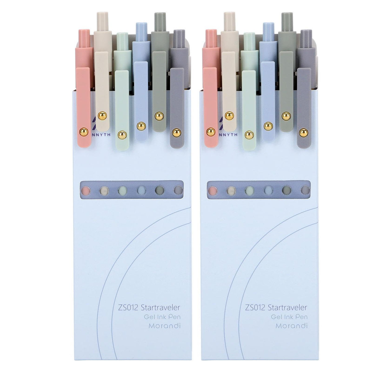 Ddaowanx Gel Pens,6 Pcs 0.5mm Retractable Quick Dry Blue Ink Pens