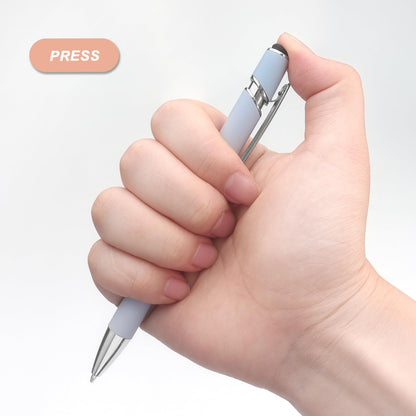 Ballpoint Pen 2-in-1 Stylus Pen with Stylus tip, 1.0 mm Black Ink, 6 Pack