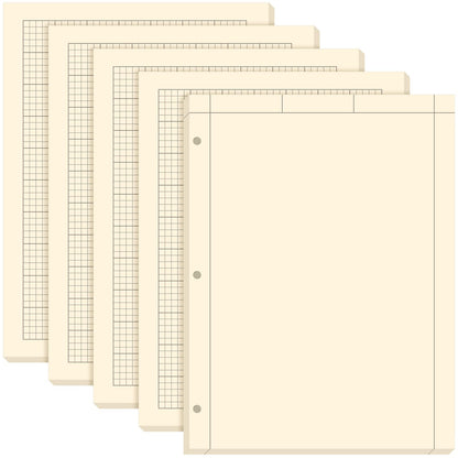Seajan 5 Pcs Engineering Paper Notebook Engineer Computation Pad,Green