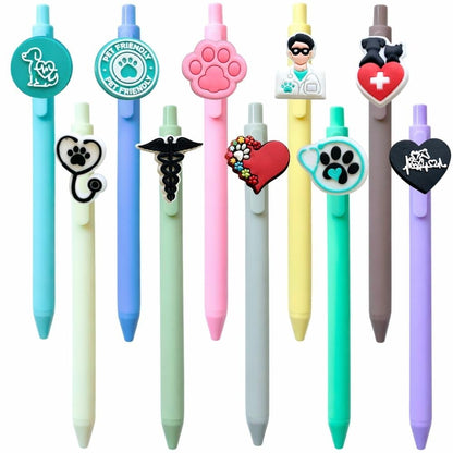 YJ PREMIUMS 10PC Music Pens Song Writing Pen Musical Instruments Lyrics Rhythm Guitar Violin Drums Office Supply Recital Gifts For Music Lovers Choirmates Piano Teacher Students Bandmates Musicians