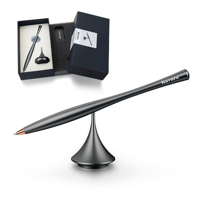 Metal Gravity Spinner Pen, Desk Fidget Pen for Men, Black