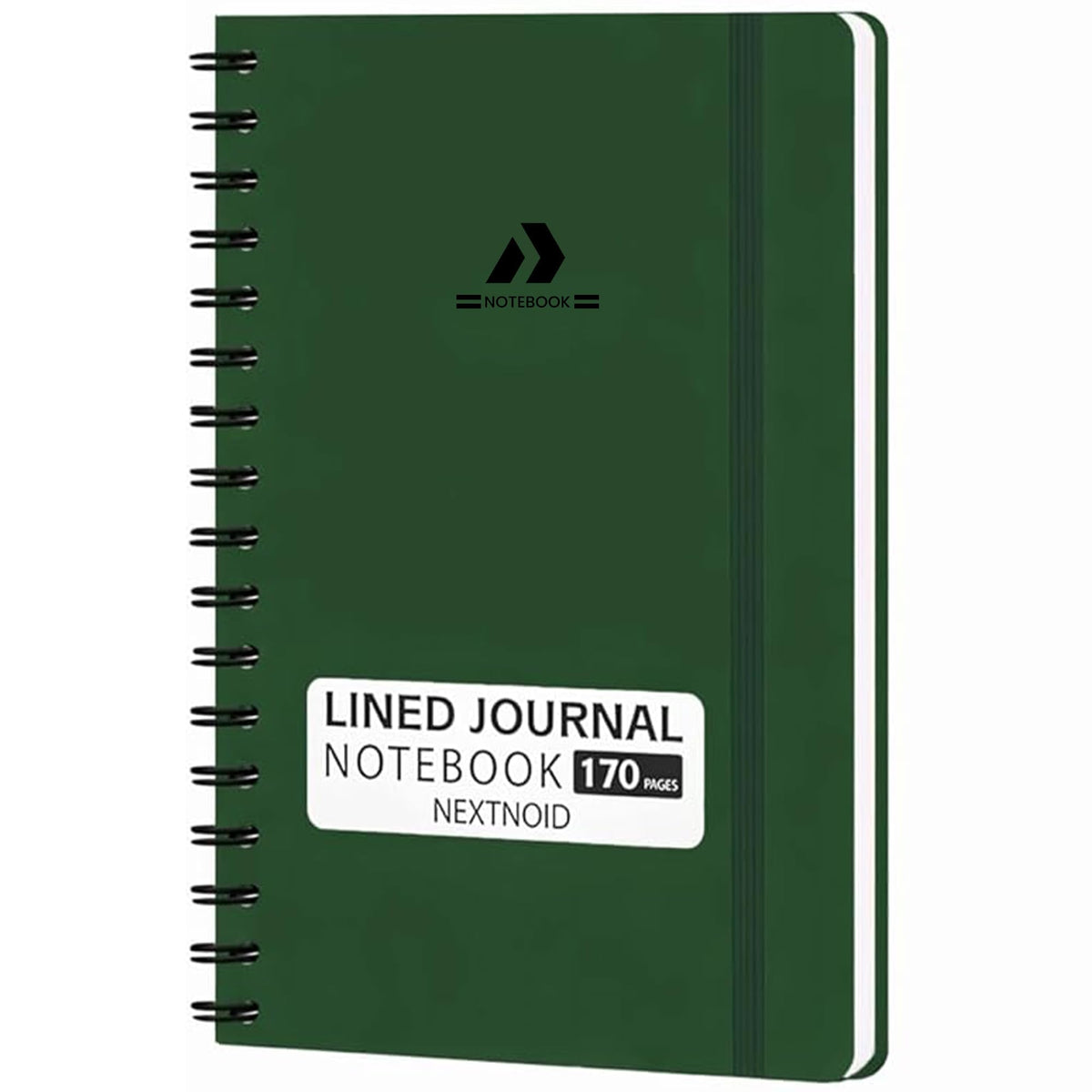 Nextnoid Lined Spiral Notebook Journal For Women & Men - A5(5.8" x 8.3") 170 Pages, Hardcover Notebooks for Work & Note Taking, College Ruled Journals for Writing - Grey