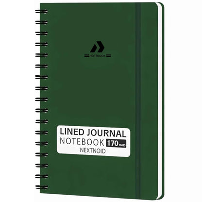 Nextnoid Lined Spiral Notebook Journal For Women & Men - A5(5.8" x 8.3") 170 Pages, Hardcover Notebooks for Work & Note Taking, College Ruled Journals for Writing - Grey