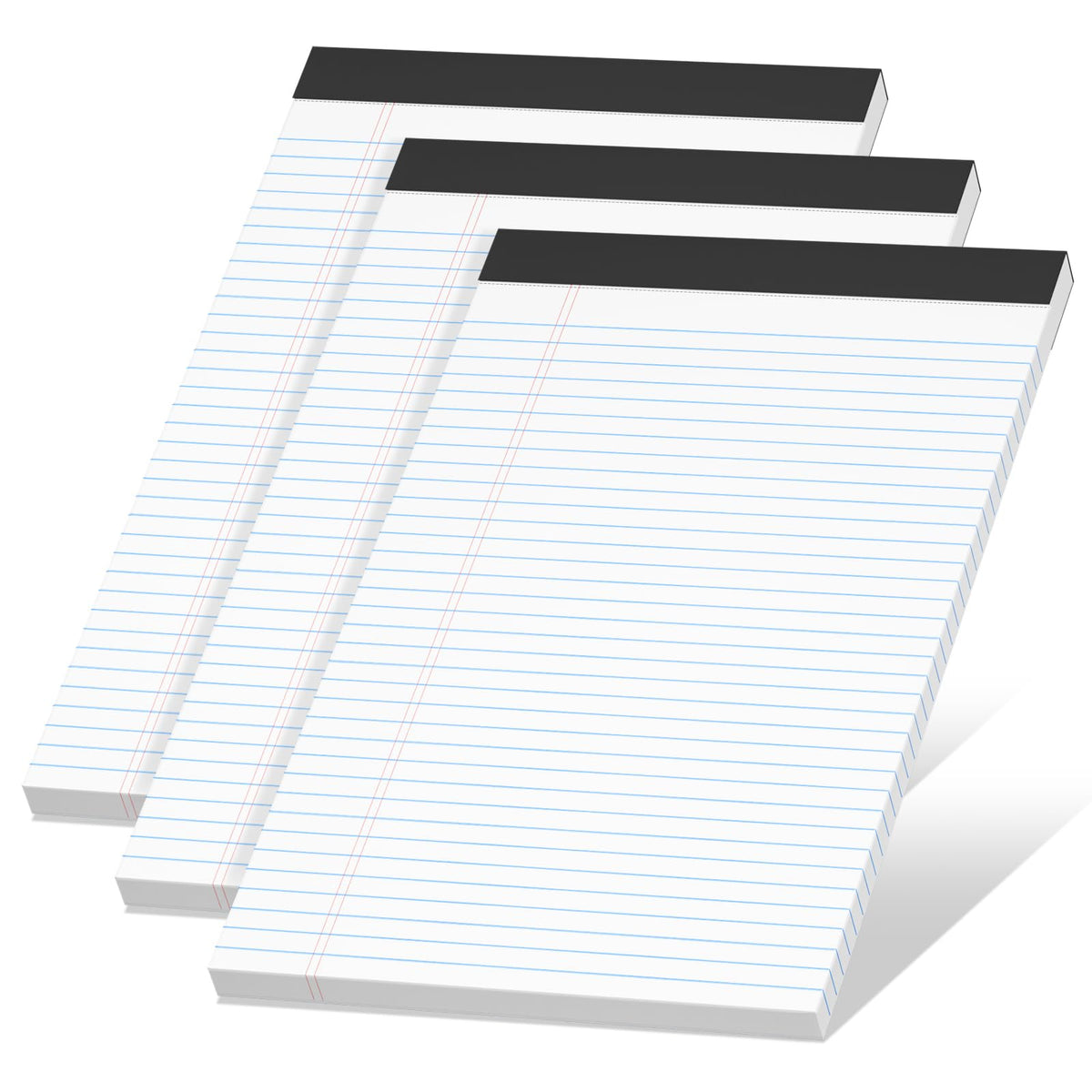 Legal Pads 8.5 x 11 Notepad, 2 Pack White Note Pads 8.5'' x 11'' for Work