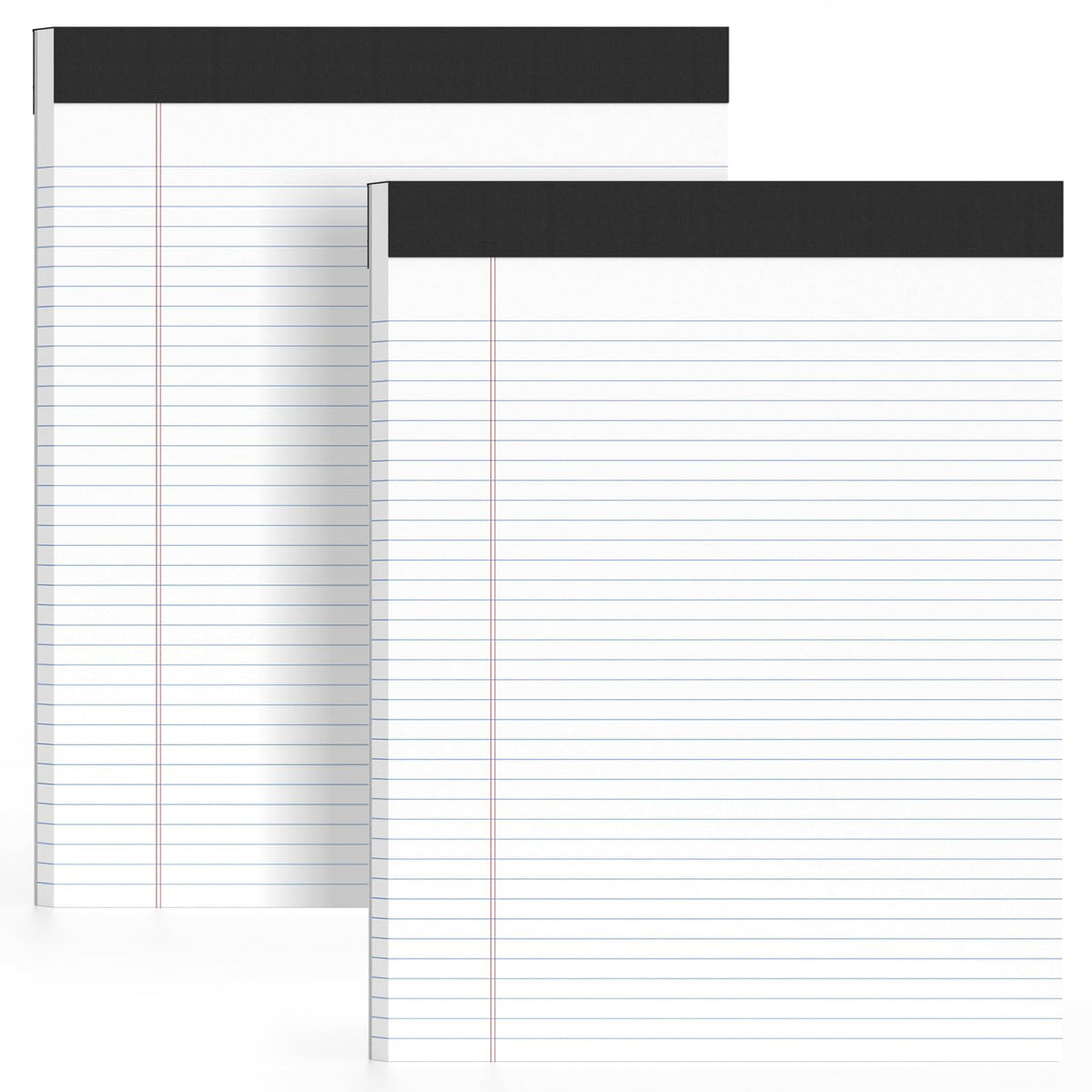 AILZFEI 12 Pack of Legal Pads 8.5 x 11.75 College Ruled Notebook White Paper Note Pad Narrow Ruled 30 Sheets Notepads Perforated Writing Pad Clear Print 8x11 Legal Pads Pads of Paper