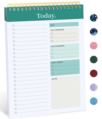 Taja To Do List Notepad, Undated Daily Planner for Work and Goal Setting