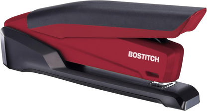 Bostitch Office Executive 3 in 1 Stapler, One Finger, 20 Sheet, Red