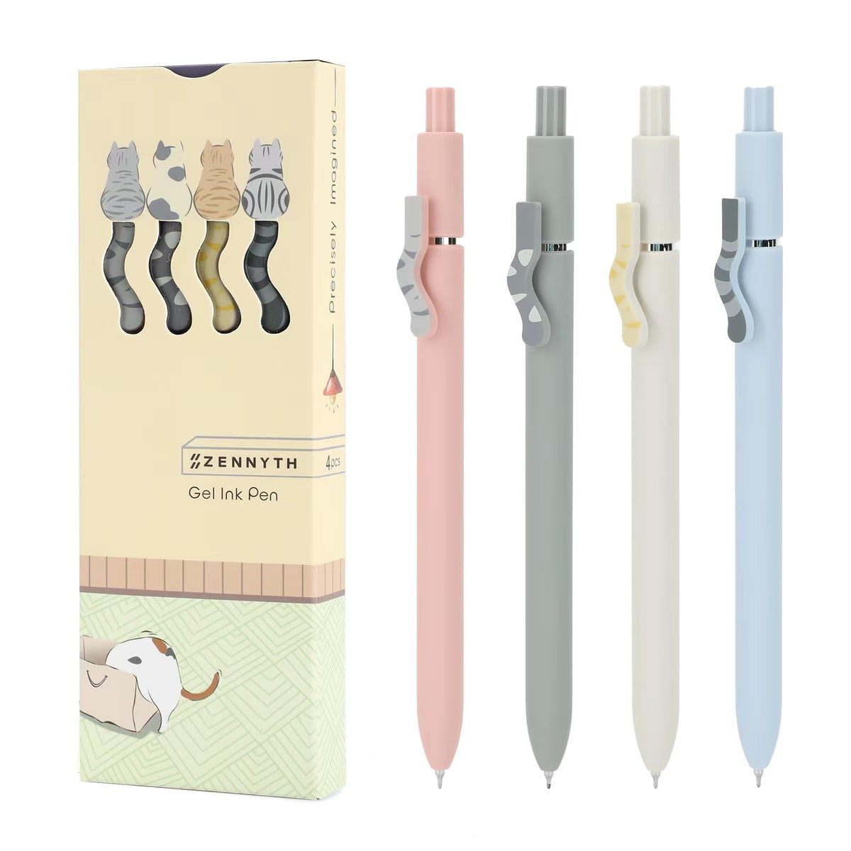 Ddaowanx Gel Pens,6 Pcs 0.5mm Retractable Quick Dry Black Ink Pens