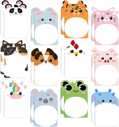 BESARME 24 Pcs Mini Notebooks for Kids Cute Animal Small Pocket Notepads