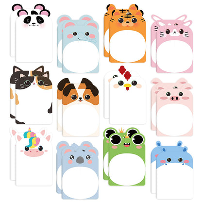 BESARME 24 Pcs Mini Notebooks for Kids Cute Animal Small Pocket Notepads