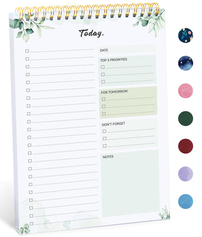 Taja To Do List Notepad, Undated Daily Planner for Work and Goal Setting
