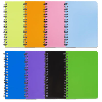 YiHenTiezz 8Pack Beige Small Spiral Notebook 4.2"x 6.1" Pocket Notepad