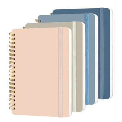 4 PCS Small Spiral Notebook 5x7, Spiral Journal Notebook, Notebooks for Work, Note Taking, School, Small Notebooks 5x7 with Strap, Cute Notebooks for Women 50 Sheets