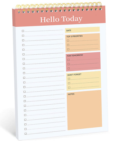 Taja To Do List Notepad, Undated Daily Planner for Work and Goal Setting