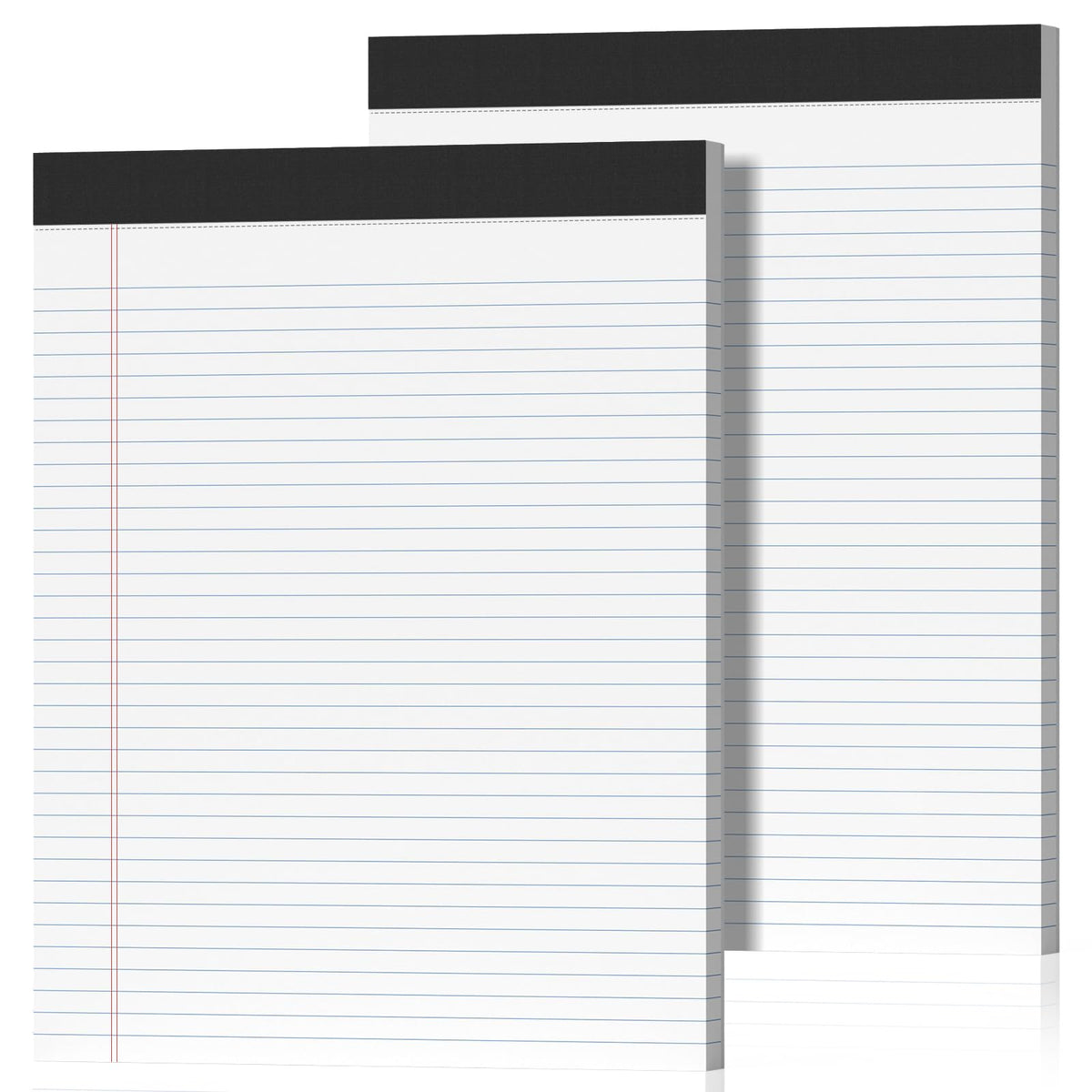 6 Pack Legal Pads 8.5" x 11" College Ruled Yellow Note Pads 8.5 x 11 Inch Micro-Perforated Notepad 300 Sheets in Total Lined Writing Paper Notebook for Office, School Supplies & To-Do Lists