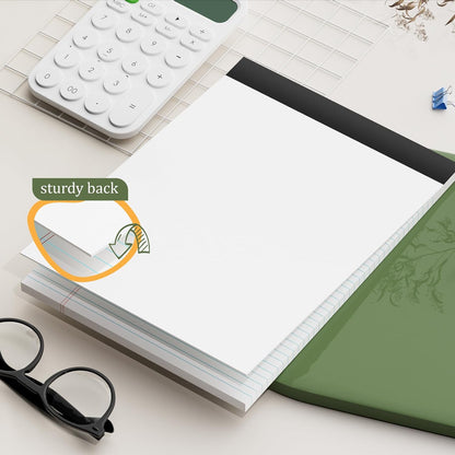 AILZFEI 12 Pack of Legal Pads 8.5 x 11.75 College Ruled Notebook White Paper Note Pad Narrow Ruled 30 Sheets Notepads Perforated Writing Pad Clear Print 8x11 Legal Pads Pads of Paper