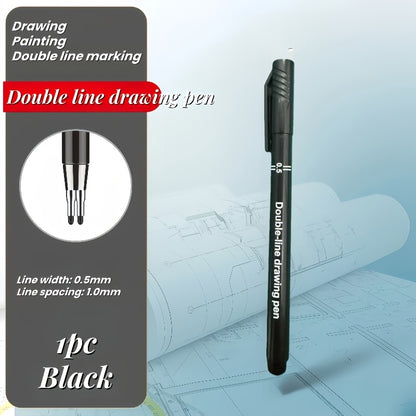 Introducing The New Double-Line Gel Pen in Sizes 0.1Mm, 0.3Mm, And 0.5Mm, an Essential Tool for Architectural Design Exams, Sketching, And Artistic Painting, Drawing Pen For Artist, Drawing Pen For Pencil, Drawing Pen For Art, Art Pen, School Supplies, Sc