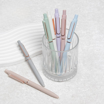 New Stylish Push-Button Gel Pens in Morandi Candy Colors, Heavy Feel Signature Pens for Advertising