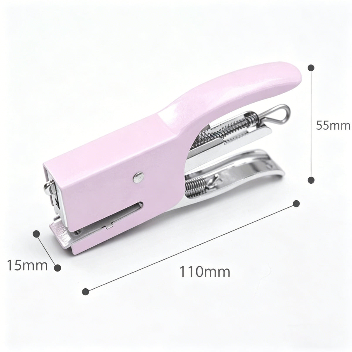 Macaron Color Metal Handheld Stapler, Labor-Saving Portable Mini Stapler for Office School Students, Cute Desk Stationery Supplies