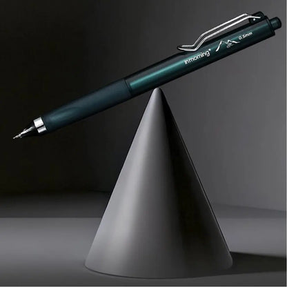 New Black High-Capacity Neutral Pens (3-Pack) - Dark Business Plain Design, Low Center of Gravity, Triangular Grip Posture Correction, ST Nib Tip, Smooth ST Ink Line Quick-Dry Ink, Office Stationery Supplies for Study & Office Writing, Refills Included