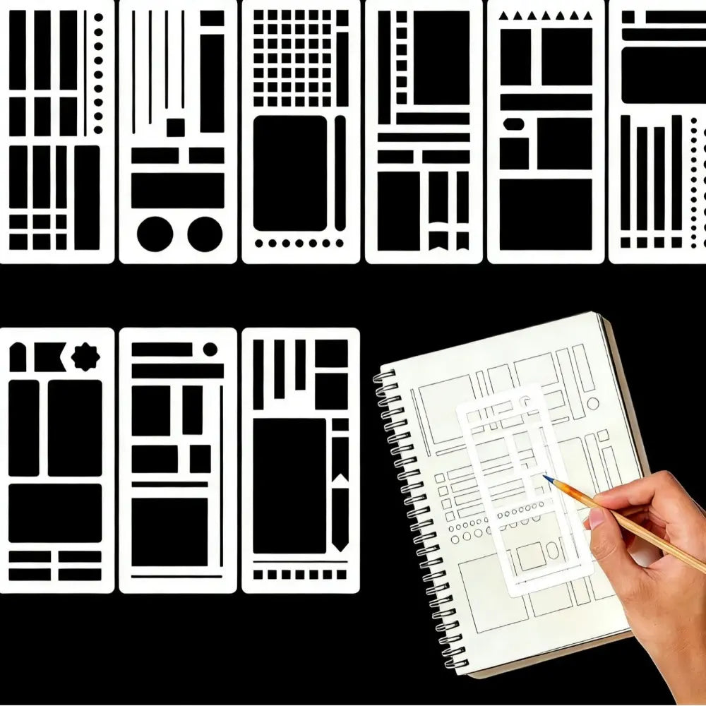 Manual flexible recording template flexible recording manual account template ruler School Stationery