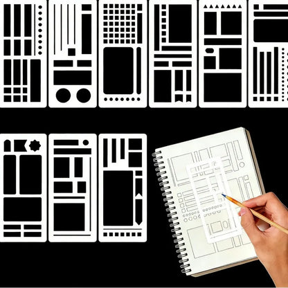 Manual flexible recording template flexible recording manual account template ruler School Stationery