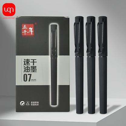 [Gel Pen 0.7mm] WQN) 2/5pcs Gel Pen Minimalist Black Neutral Pens, 0.7mm Nib, New, Business Style, Exam Use, Practice Pen, Writing Pen, Comfortable Grip, Easy To Write, Writing, Smooth And Dry Writing