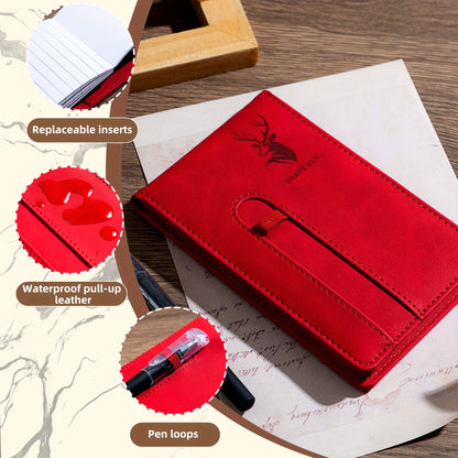 Available in Both Combination Sets and as a Portable Notebook with 100 Replaceable Lined Inner Pages, This Set Includes a Pen and Is Ideal for Diaries, Travel, Work, and Study