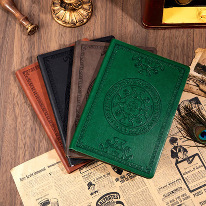 CAGIE soft leather journal A5 Lined college ruled notebooks 4-PACK sketchbook composition back to school shopping 2026 college essentials bible study Prayer Journal Grimoire stuff Gift junk journal scrapbooks,sohochic