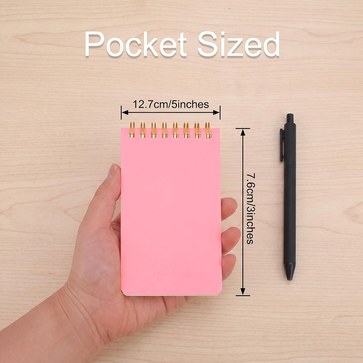 Thboxes Pocket Notebooks 8 Pack, 3x5 Inch Mini Pads Spiral, Macaron Colors