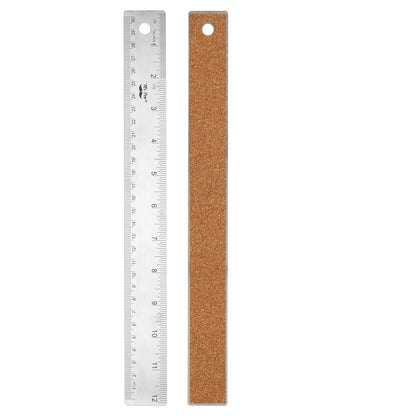 Mr. Pen- Metal Ruler with Non-Slip Cork Back, 12 Inch