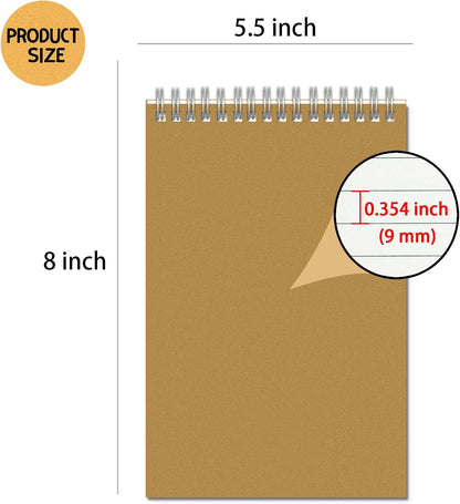 OSIMIG 24 Pack A5 Spiral Notebooks Bulk, 8x5.5 Lined Journaling Notebooks