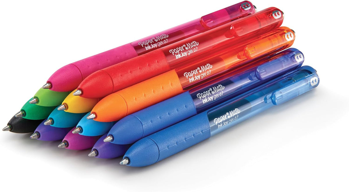 Paper Mate InkJoy Gel Pens, Medium Point, 10 Count - Teacher Supplies, Writing, Journaling, Back to School