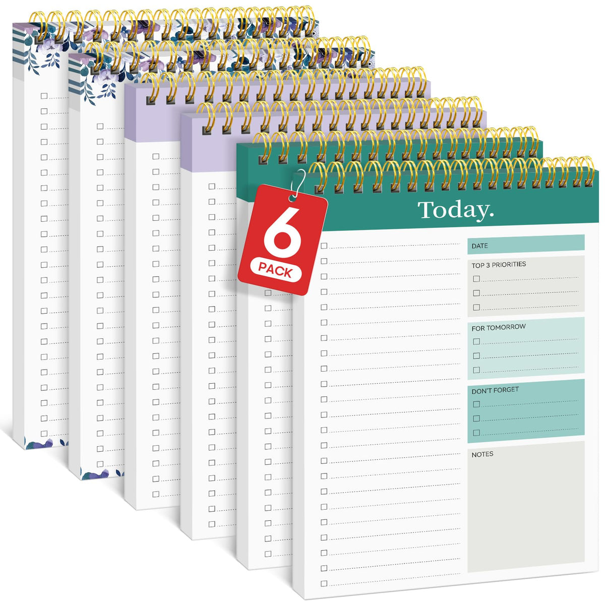 Taja To Do List Notepad, Undated Daily Planner for Work and Goal Setting