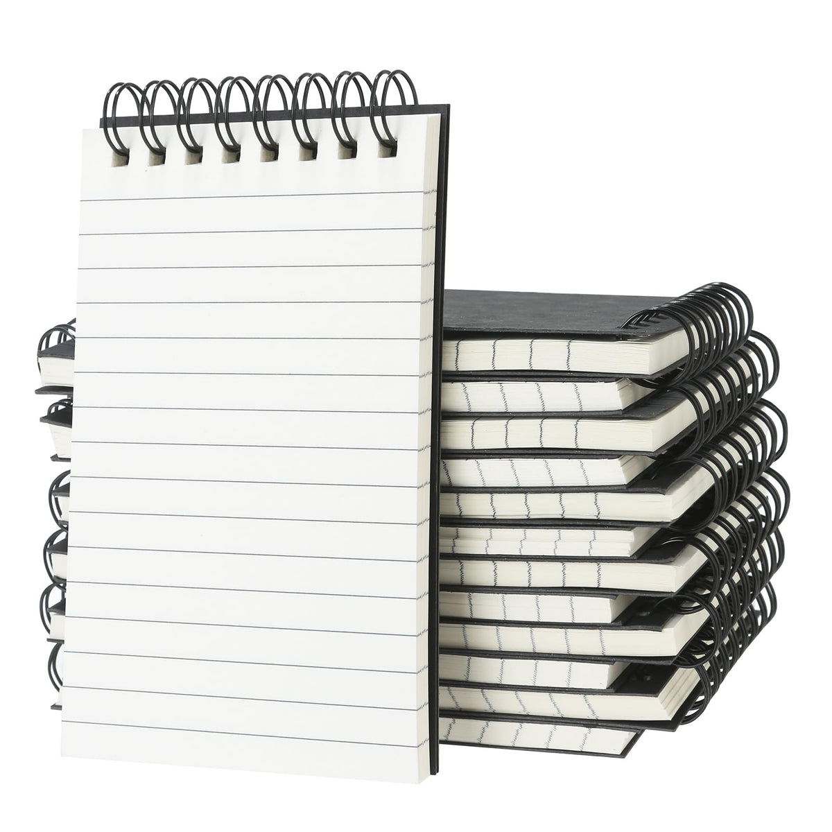 12 Pack 3x5" Mini Notebook, Small Spiral College Ruled Notepad for School