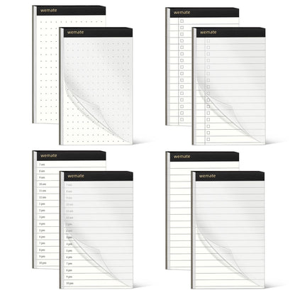 WEMATE Pocket Notebook with Pen, 10 Piece Pocket Notebook Set Brown