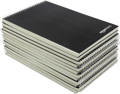 Amazon Basics Steno Notebooks, Gregg Rule, Green Paper for Notes, 80 Sheets, 6" x 9", 12-Pack