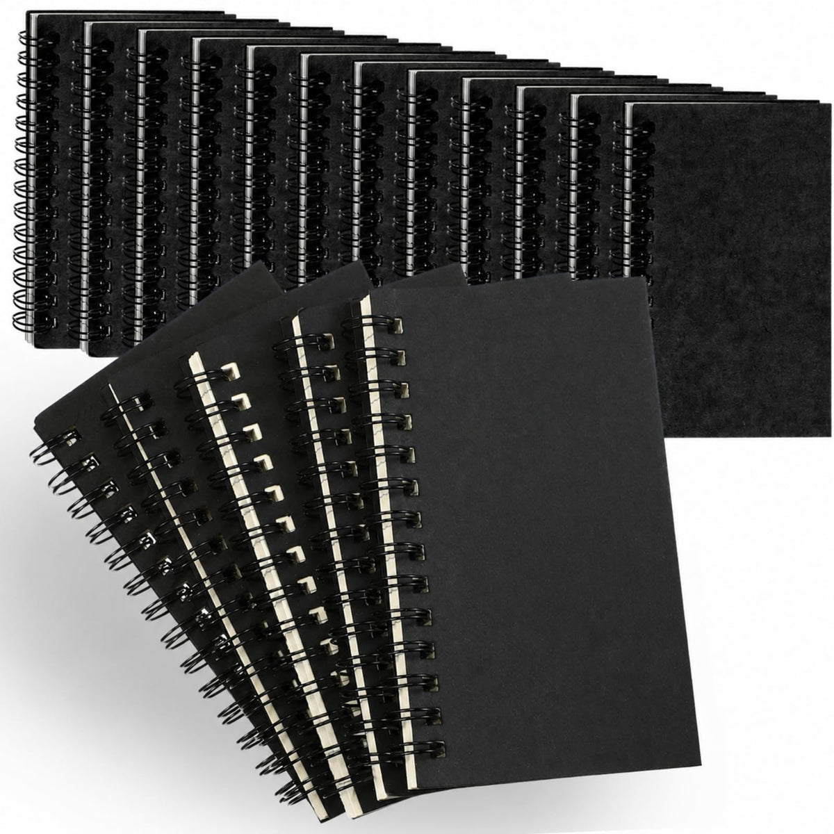Jutom 18 Pcs Small Spiral Notebook Memo Pad 3x5, Orange