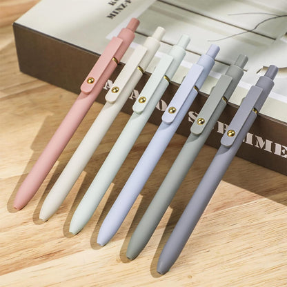 Ddaowanx Gel Pens,6 Pcs 0.5mm Retractable Quick Dry Black Ink Pens