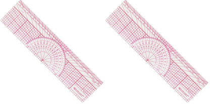 Westcott Engineers' Protractor Ruler, Dual-Scales Cm and Tenths-Inch, Back-to-School, School Supplies, Classroom Supplies, 6-Inch