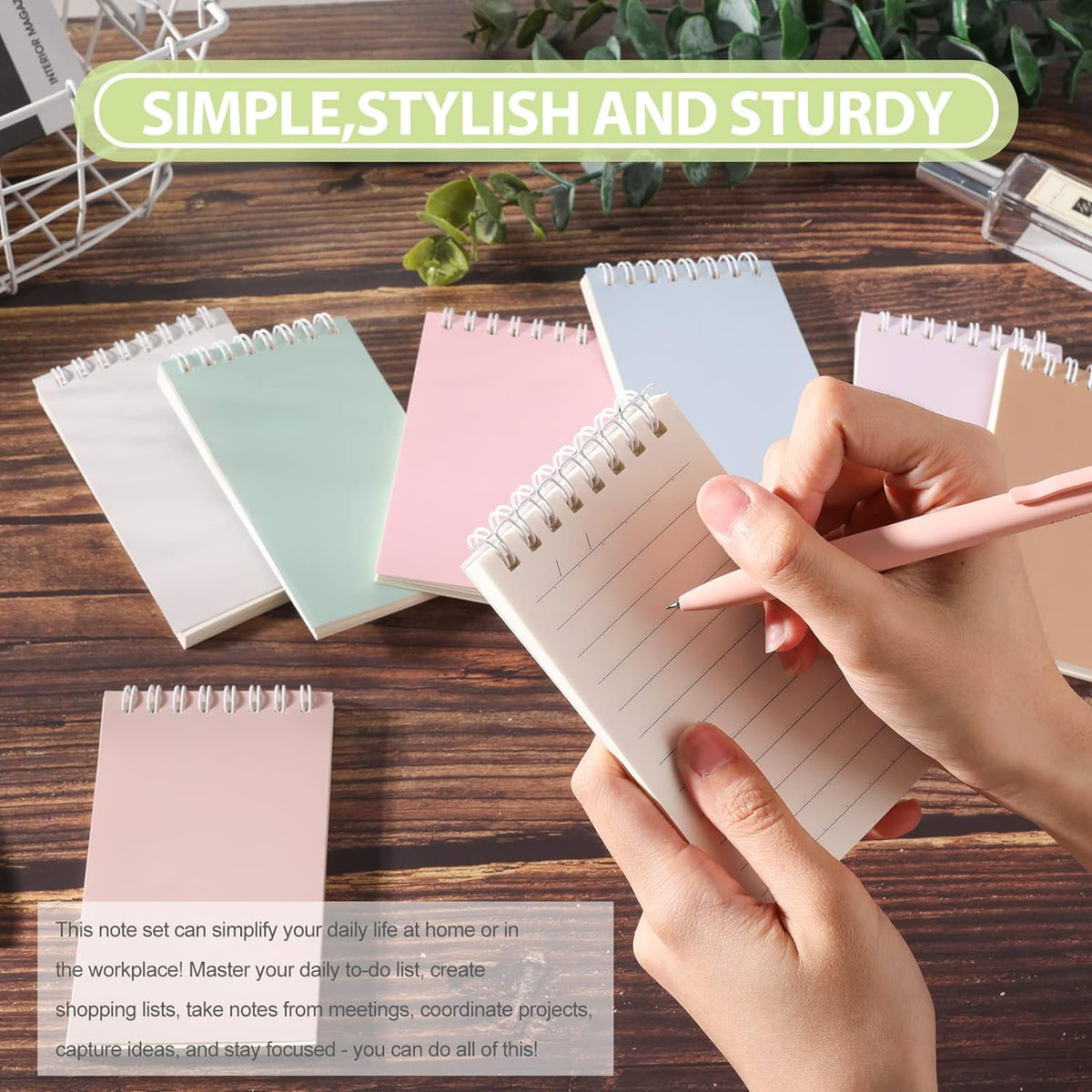 Ddaowanx Small Notebooks,Cute 3x5 Pocket Spiral Notepads With Lined Pages