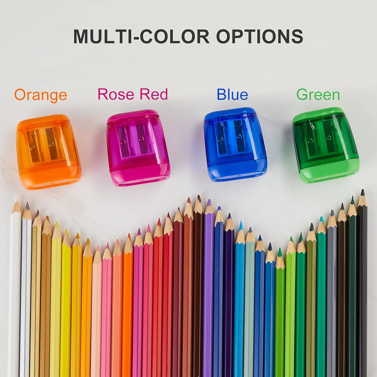Sonuimy Pencil Sharpeners, 4 Pcs Pencil Sharpeners Manual