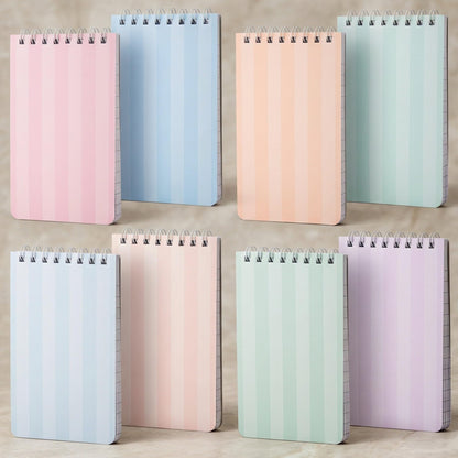 Aesthetic Pocket Notebooks Set Of 8 For Women - Small 3x5 Spiral Notepads