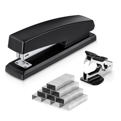 Deli Stapler, 25 Sheet Capacity, 1000 Staples & Staple Remover, Blue