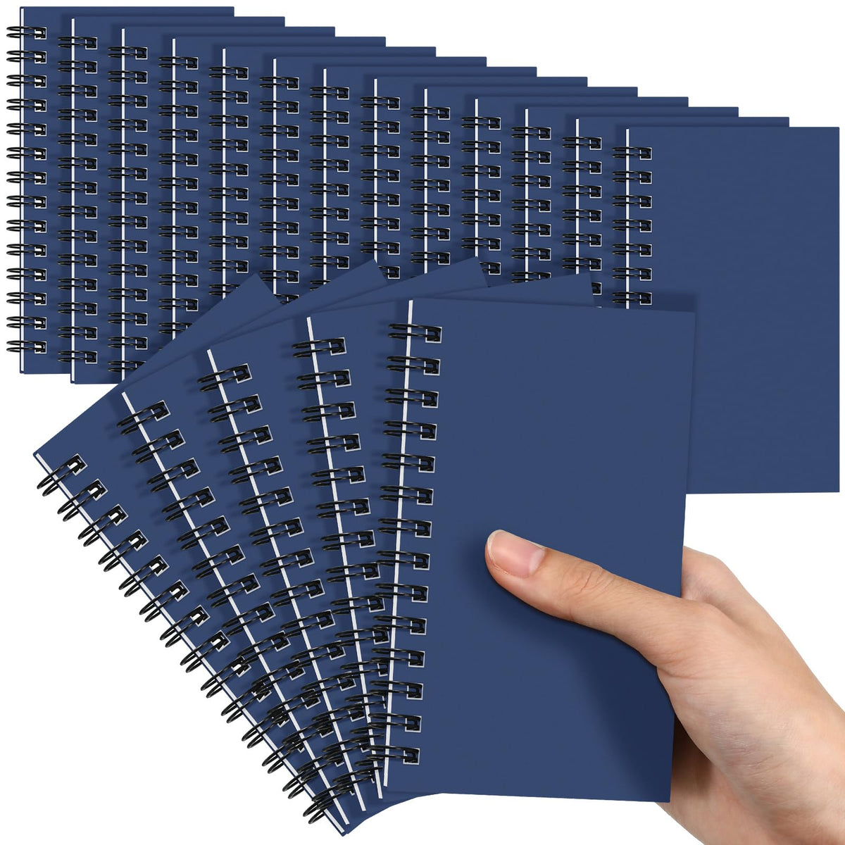 Jutom 18 Pcs Small Spiral Notebook Memo Pad 3x5, Orange