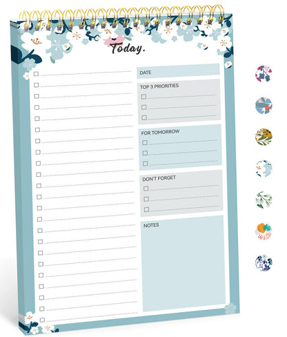 Taja To Do List Notepad, Undated Daily Planner for Work and Goal Setting