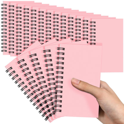 Jutom 18 Pcs Small Spiral Notebook Memo Pad 3x5, Orange