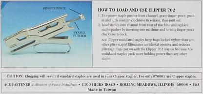 Advantus Ace Chrome Clipper Stapler 702 Stapling Plier