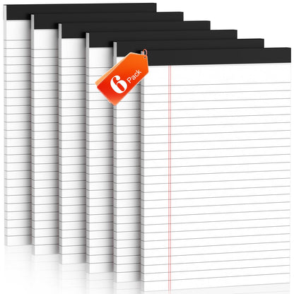 Nichela 5" x 8" Note Pads 12 Pack of Legal Pads 30 Sheets Notepad College Ruled Small Writing Pads Perforated Pages Paper Pads 80GSM Heavyweight Paper Note Pads for Home, Office, or School